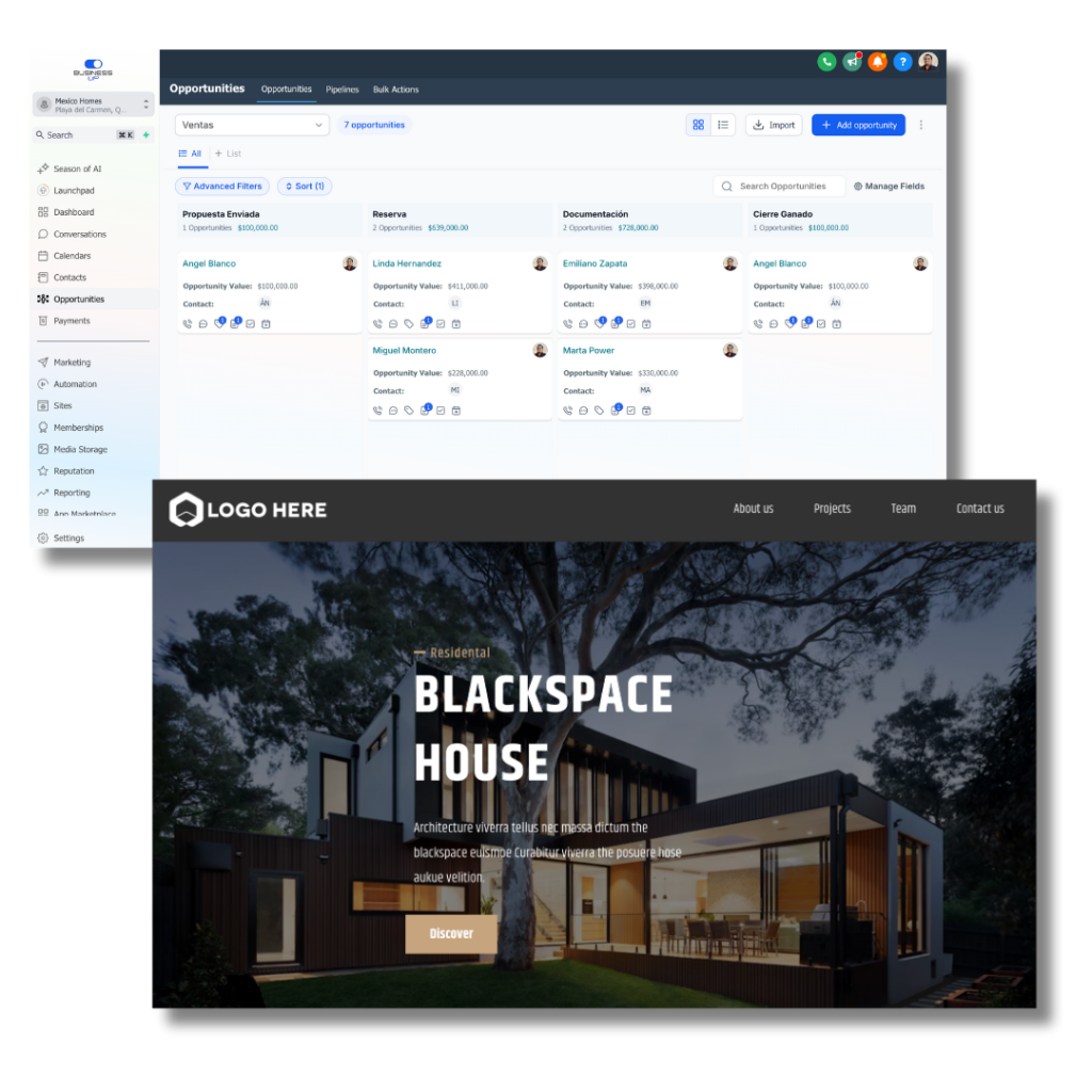 BusinessUp Landing Pages